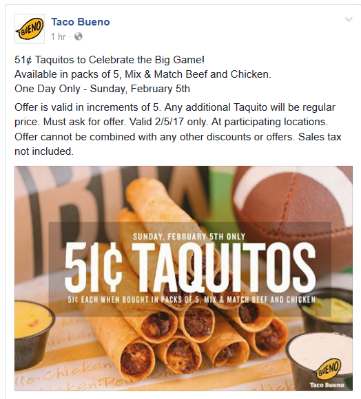 Taco Bueno Printable Coupon